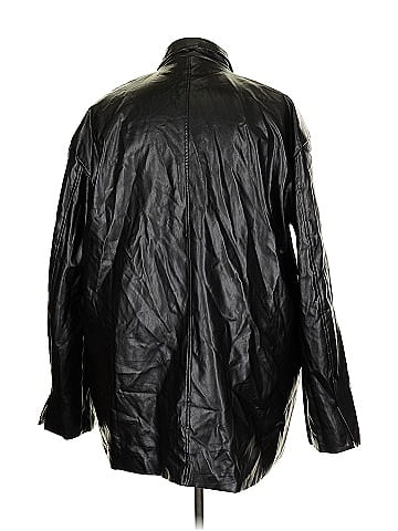 PrettyLittleThing Faux Leather Jacket (view 2)