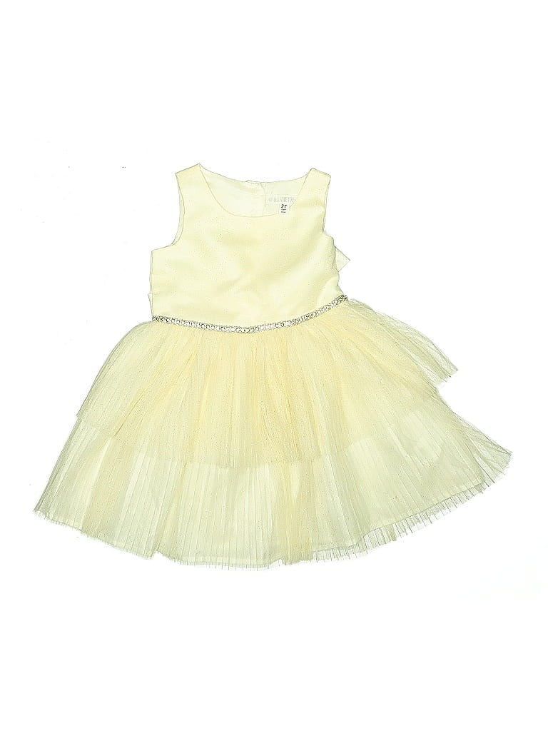 Pre-owned Nannette Kids' Dress In Yellow