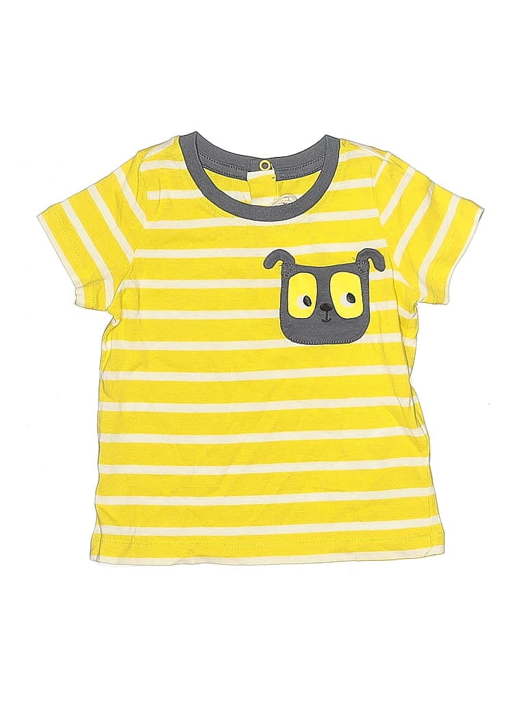Pre-owned Du Pareil Au Meme Dpam Babies' Short Sleeve T-shirt In Yellow