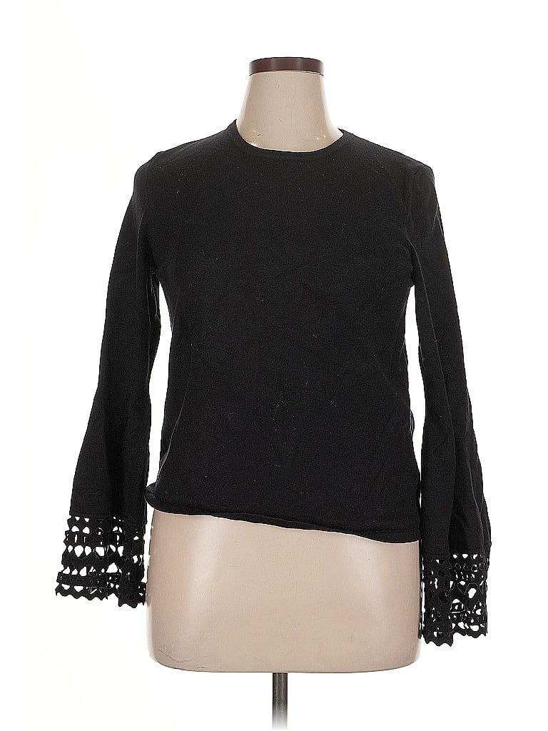 Click to view more detailed imagery on our partner's website Pre-owned Catherine Catherine Malandrino Long Sleeve Top Black Mock Neckline Tops