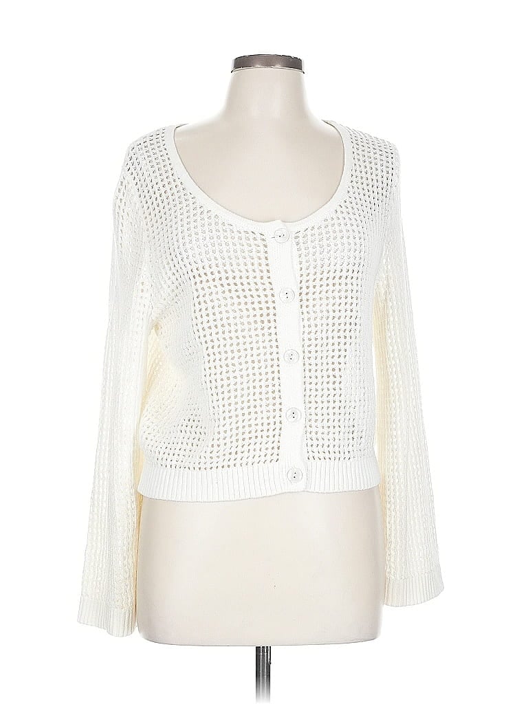 Pre-owned A New Day Cardigan Sweater In White