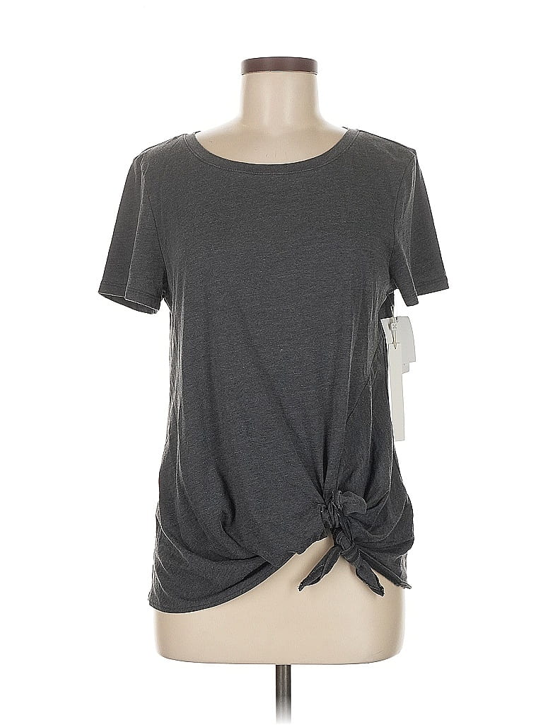 Pre-owned Caslon Short Sleeve T-shirt In Gray