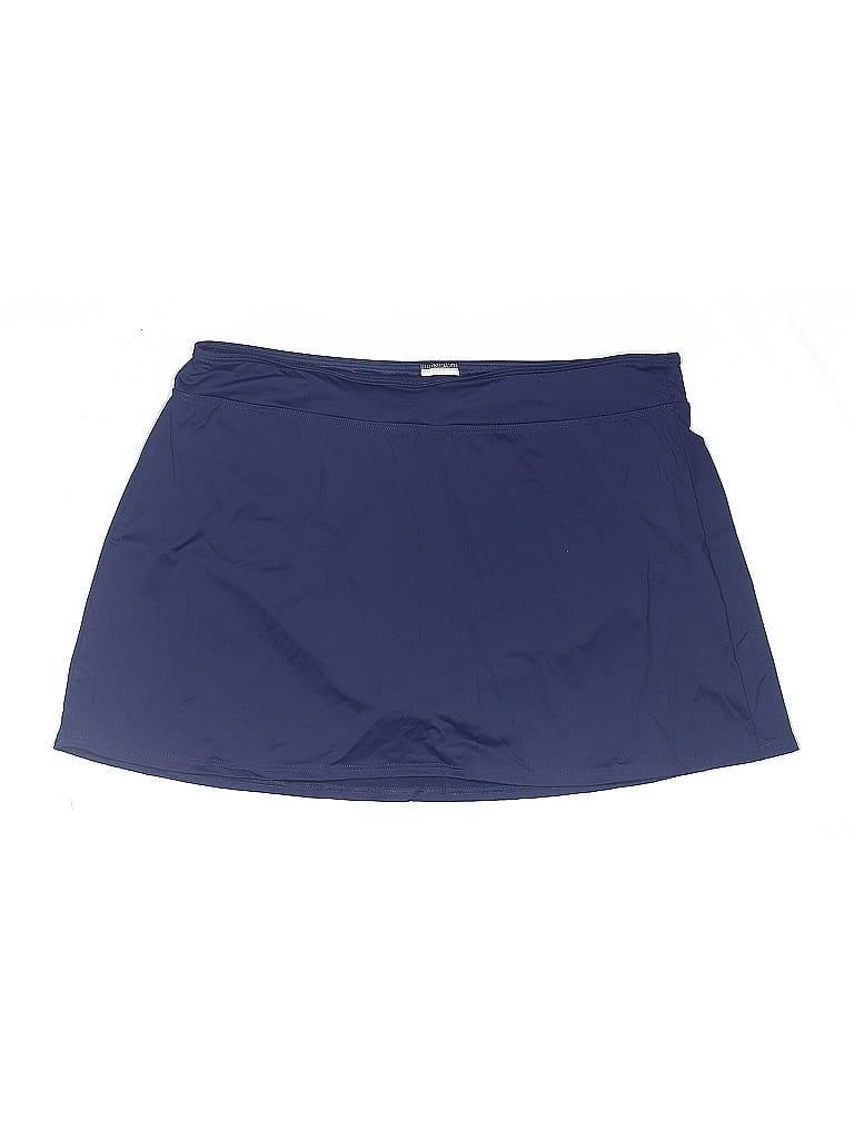 Pre-owned Lands' End Casual Skirt In Blue