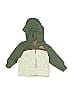 Carter's 100% Cotton Stripes Green Zip Up Hoodie 0-3 MO / 3 MO - photo 1