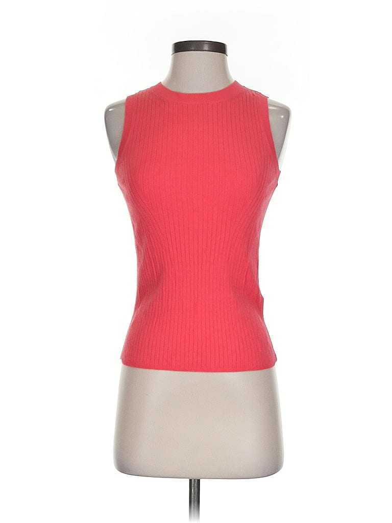 Pre-owned Banana Republic Tank Top Red Halter Neckline Tops