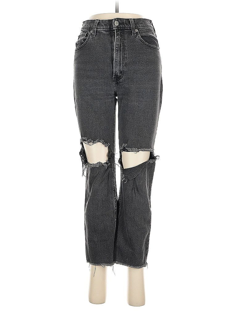 Pre-owned Abercrombie & Fitch Jeans In Gray