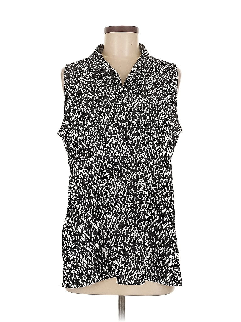 ANN TAYLOR FACTORY Pre-owned Sleeveless Blouse In Silver