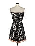 DKNY Jeans 100% Polyester Metallic Silver Cocktail Dress Size XS - photo 2