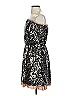DKNY Jeans 100% Polyester Metallic Silver Cocktail Dress Size XS - photo 5