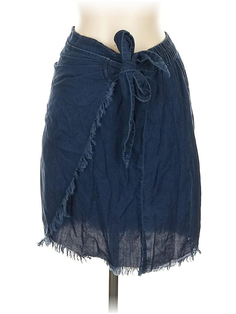 Pre-owned Mng Denim Skirt In Blue
