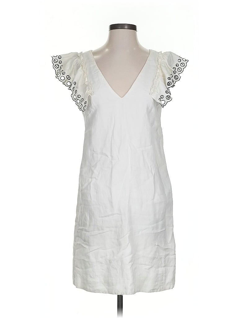 J.CREW COLLECTION Pre-owned Casual Dress In White