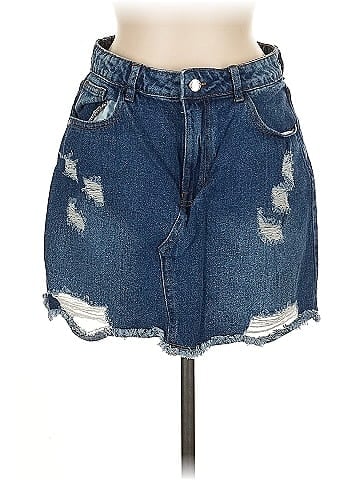 PrettyLittleThing Denim Skirt (view 1)