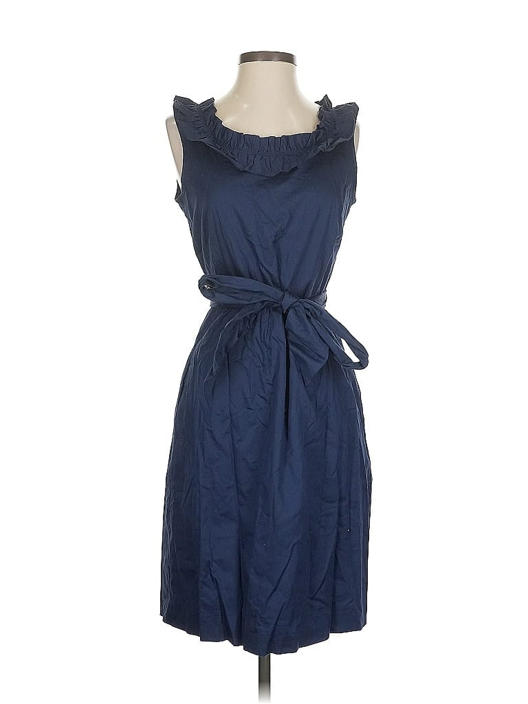 Pre-owned J.crew Factory Store Casual Dress In Blue