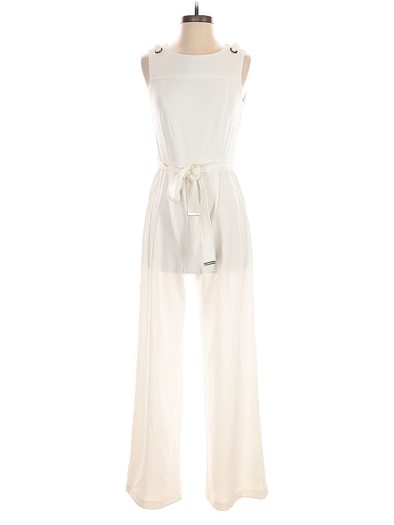 Pre-owned Tommy Hilfiger Jumpsuit In White