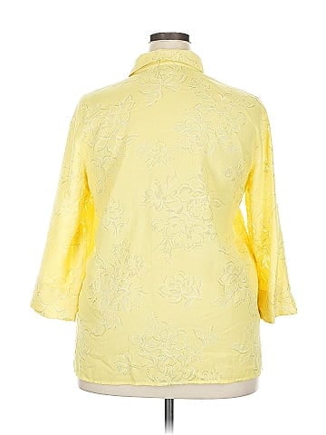 Alfred Dunner 3/4 Sleeve Button-Down Shirt (view 2)
