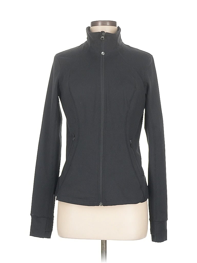 Pre-owned Zella Track Jacket In Gray