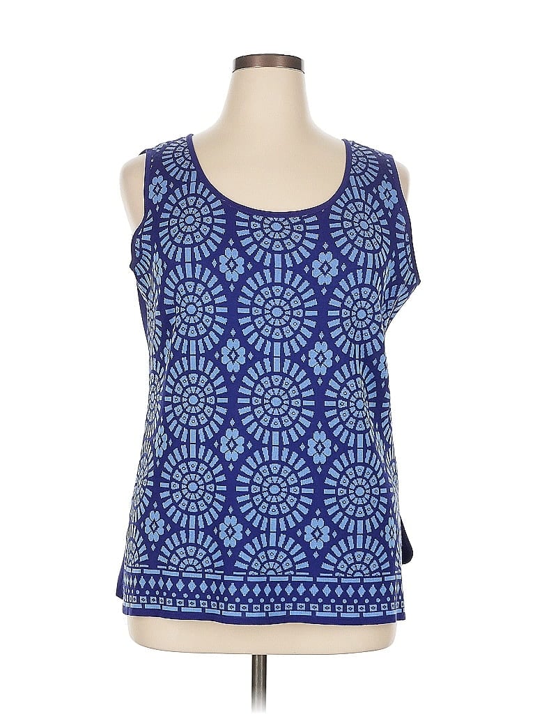 Pre-owned Misook Sweater Vest In Blue