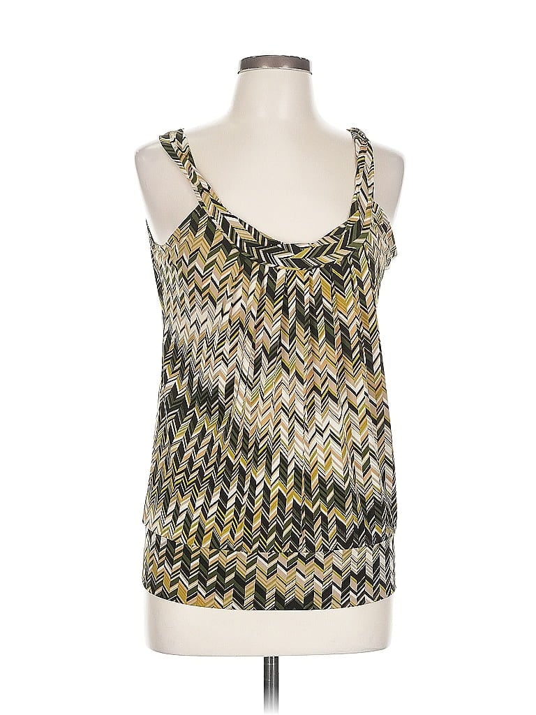 Click to view more detailed imagery on our partner's website Pre-owned New York And Company Tank Top Gold Halter Neckline Tops