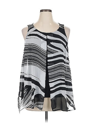 Roz & Ali Sleeveless Blouse (view 1)