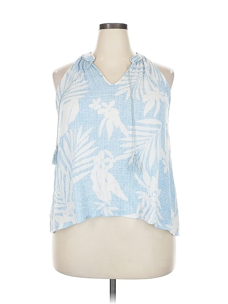 Pre-owned Lc Lauren Conrad Sleeveless Blouse In Blue