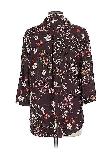 Soho JEANS NEW YORK & COMPANY 3/4 Sleeve Blouse (view 2)