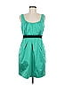 BCBGMAXAZRIA Color Block Teal Cocktail Dress Size 6 - photo 1