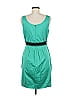BCBGMAXAZRIA Color Block Teal Cocktail Dress Size 6 - photo 2