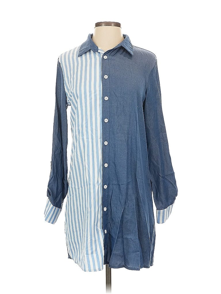 Pre-owned Chicme Casual Dress In Blue