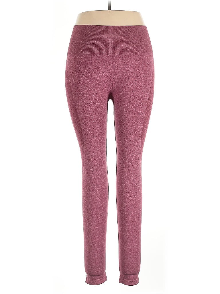 Pre-owned Nvgtn Yoga Pants In Burgundy