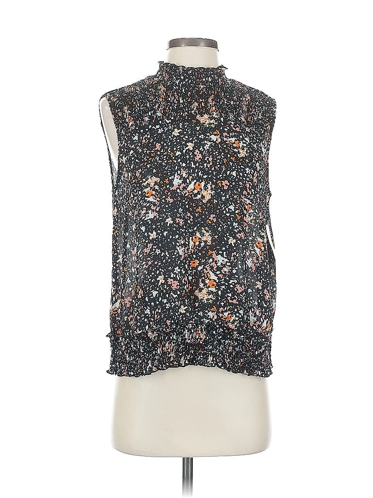 Zara Basic Sleeveless Blouse In Multi