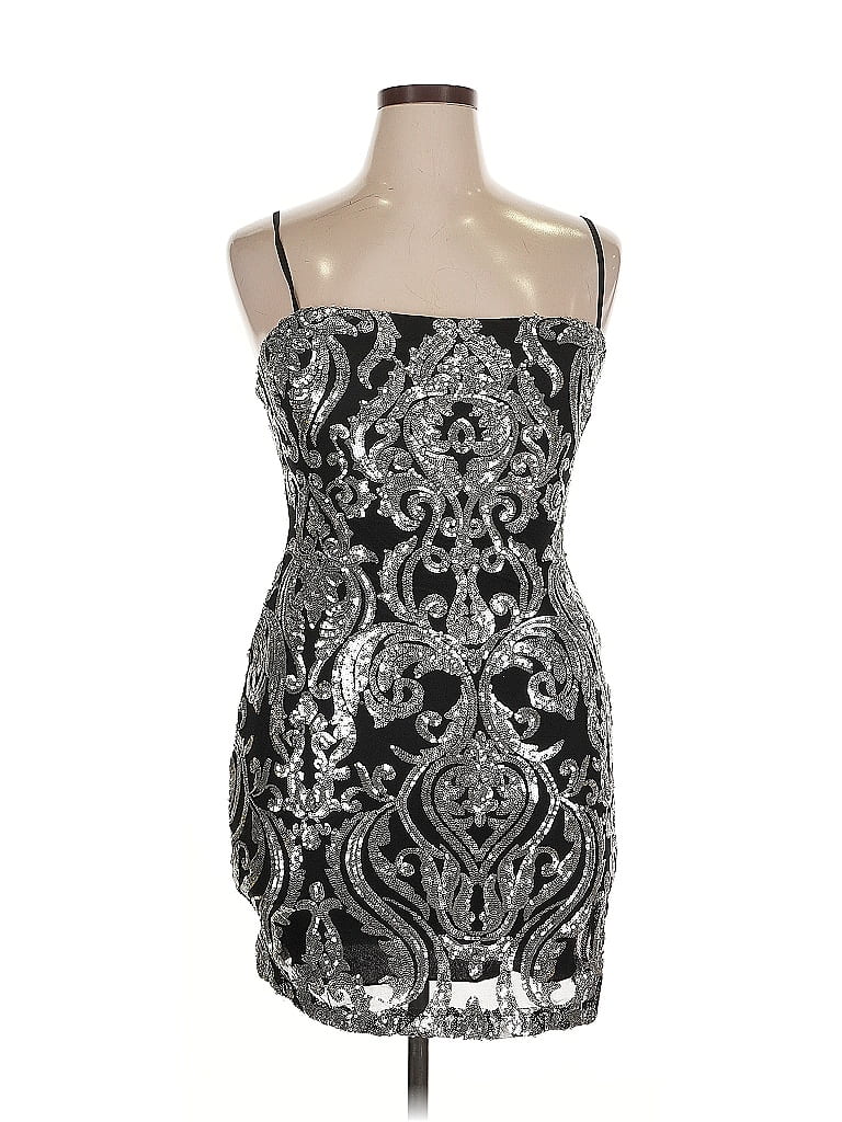 Pre-owned B Darlin Cocktail Dress In Silver