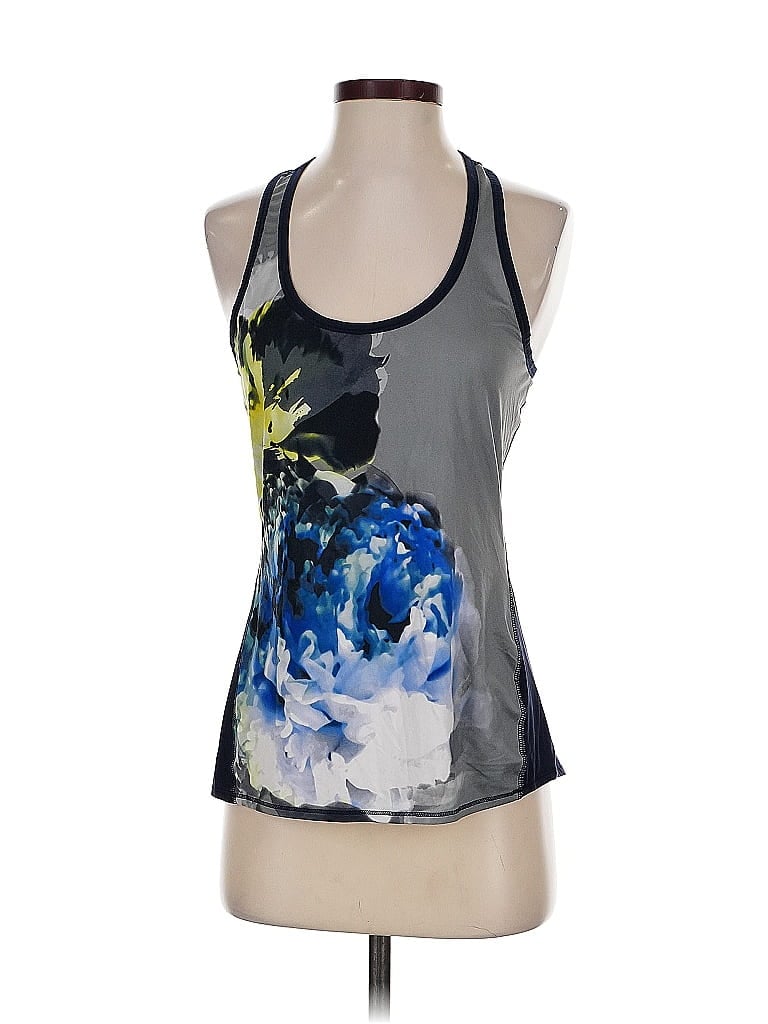 Click to view more detailed imagery on our partner's website Pre-owned Athleta Tank Top Gray Halter Neckline Tops