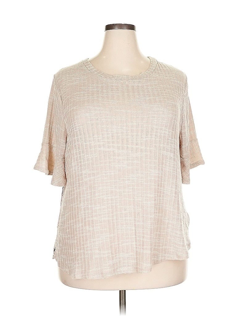 Pre-owned Assorted Brands Short Sleeve T-shirt In Brown