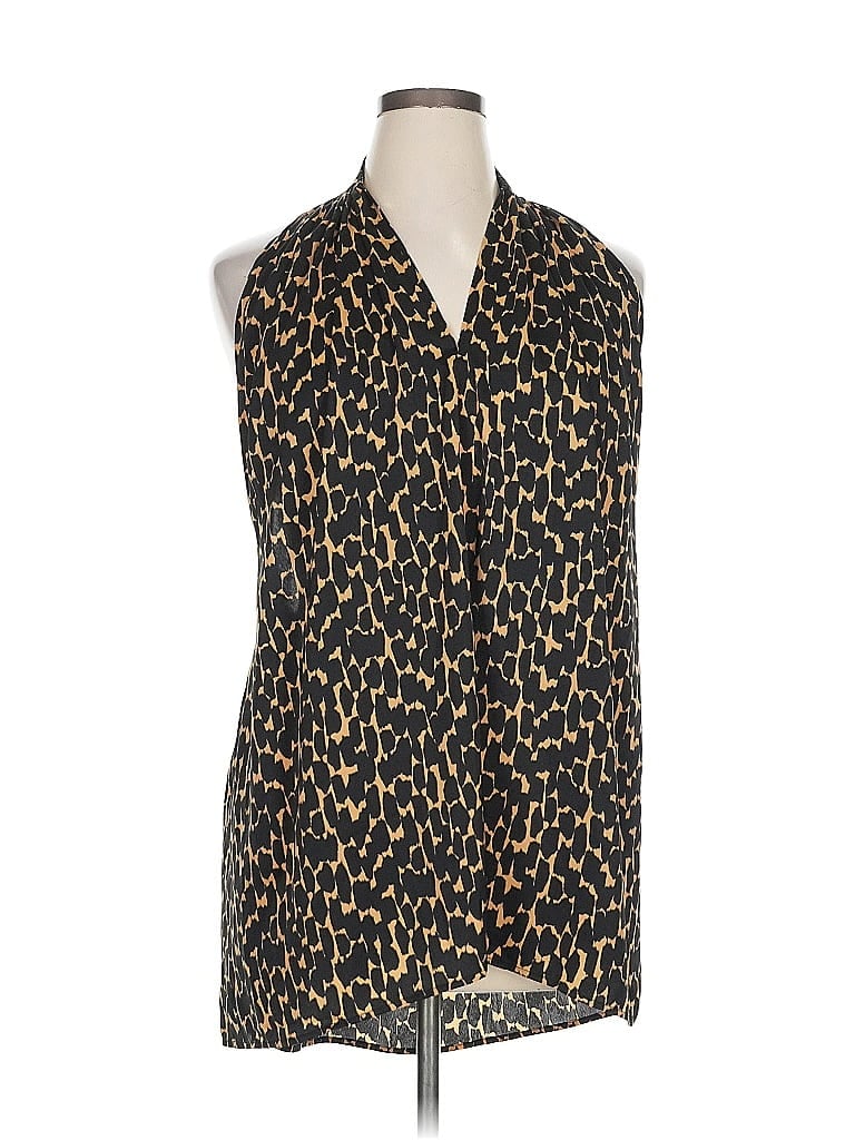 ELOQUII Pre-owned Sleeveless Blouse In Gold