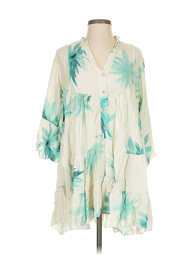 Pre-owned Unbranded Casual Dress In White