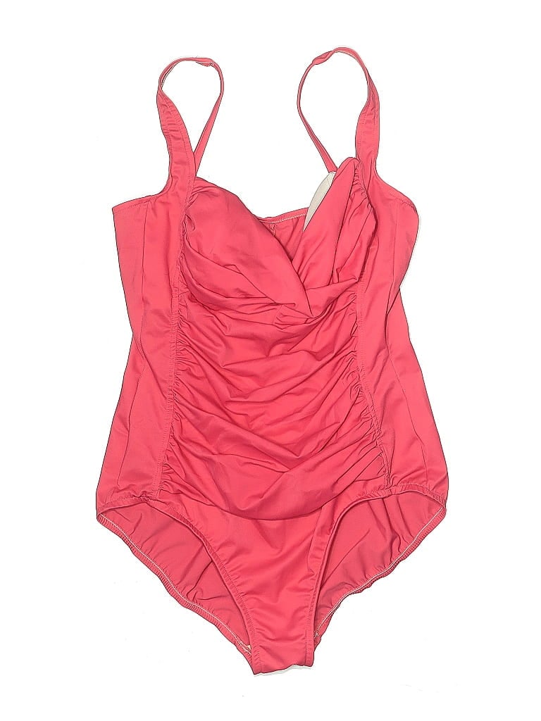 Pre-owned Trimshaper One Piece Swimsuit In Pink