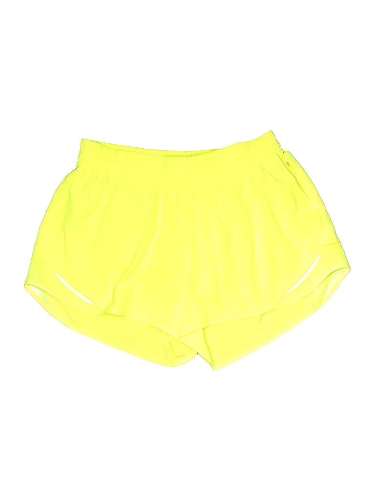Pre-owned Lululemon Athletica Athletic Shorts In Yellow