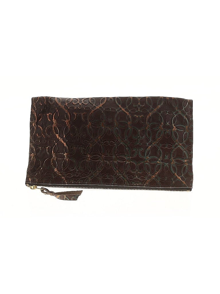 Pre-owned Unbranded Leather Clutch In Brown