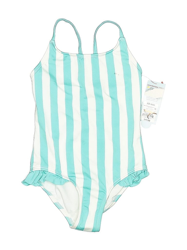Pre-owned Cat & Jack Kids' One Piece Swimsuit In Blue