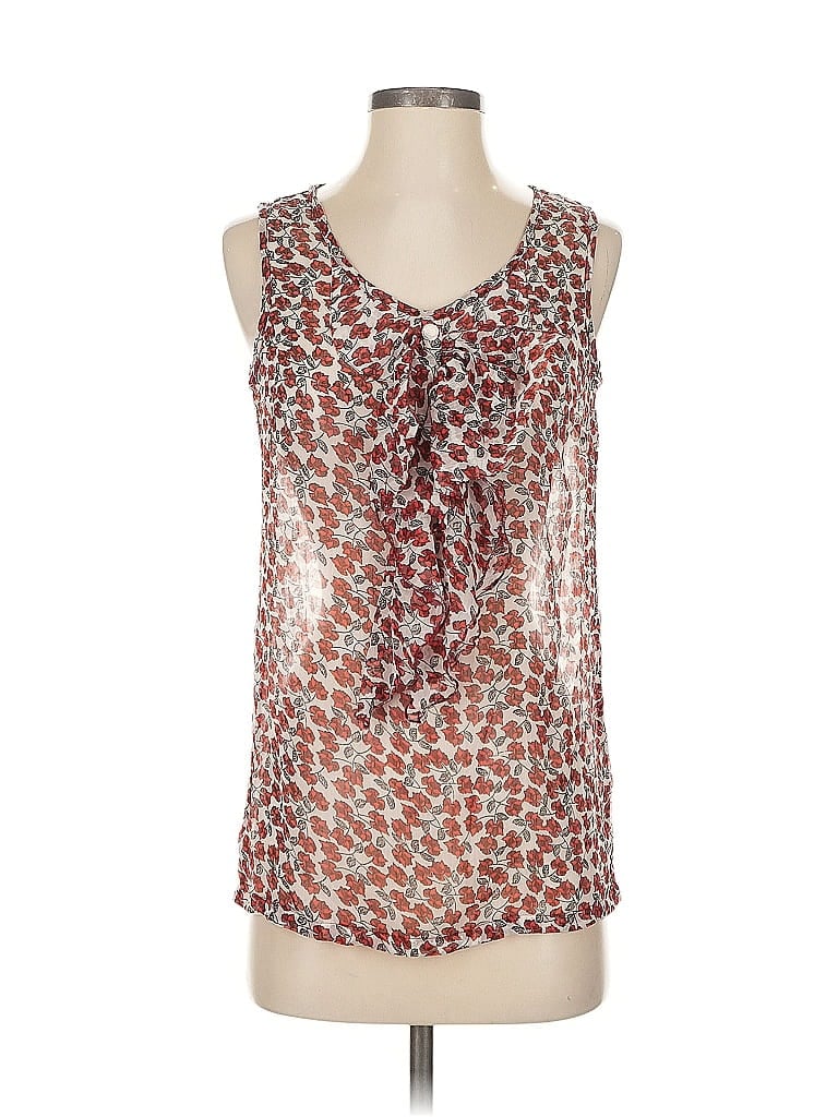 Pre-owned Assorted Brands Sleeveless Blouse In Silver