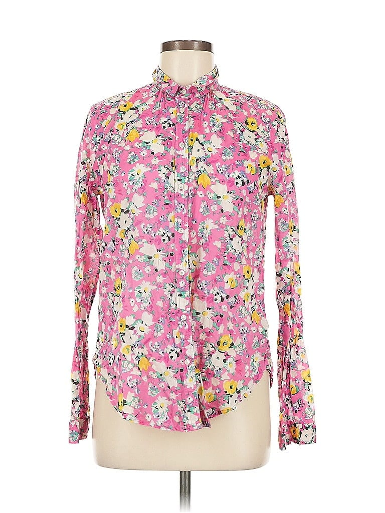 Pre-owned Holding Horses Long Sleeve Blouse In Pink