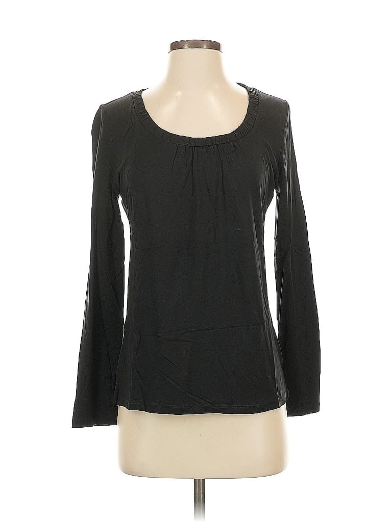 Pre-owned Talbots Long Sleeve T-shirt In Black