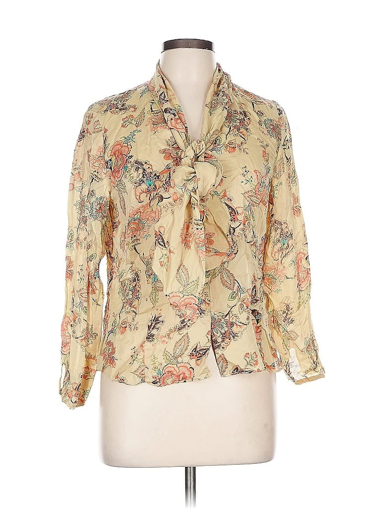 LIZ CLAIBORNE Pre-owned 3/4 Sleeve Blouse In Brown