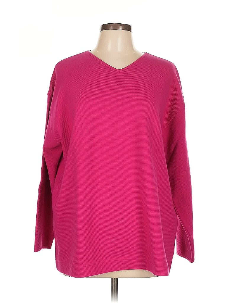 Pre-owned Jones New York Sport Pullover Sweater In Pink