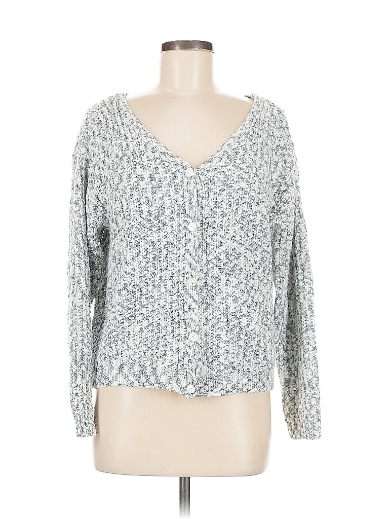 Pre-owned Hem & Thread Pullover Sweater In Silver