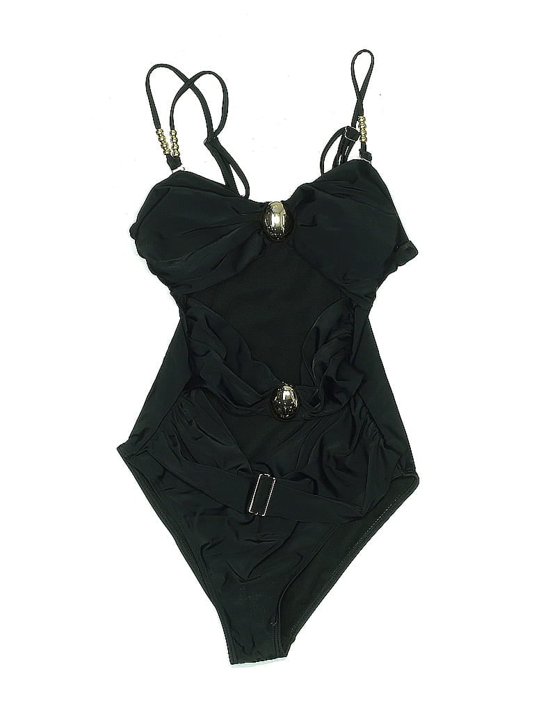 Pre-owned Unbranded One Piece Swimsuit In Black
