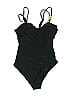 Unbranded Solid Black One Piece Swimsuit Size S - photo 2