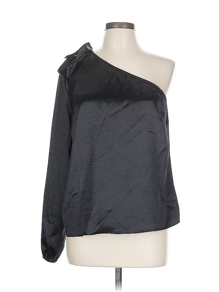 Project Runway Long Sleeve Blouse In Black
