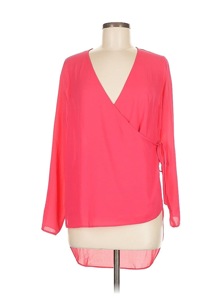 Asos Design Long Sleeve Blouse In Animal Print