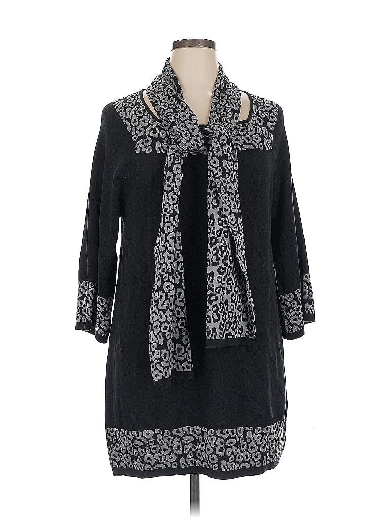 Pre-owned Style & Co Cardigan Sweater In Black